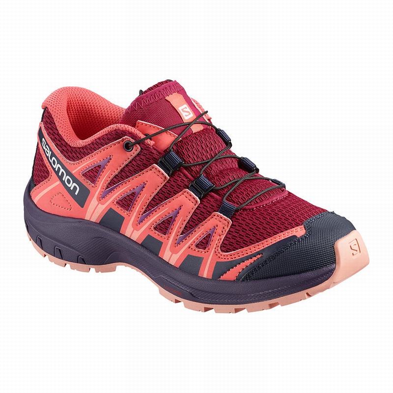 Chaussures De Trail Running Salomon Enfant Rouge / Orange - Salomon XA PRO 3D J - France (9563-DSCKG